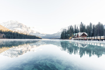 Emerald Lake in Winter, Canada