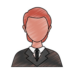 colored lawyer over white background vector illustration