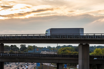 Lorry on the viaduct