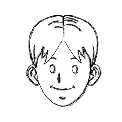 Young man cartoon icon vector illustration graphic design