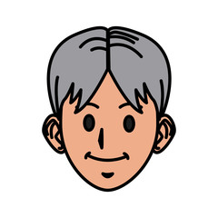 Young man cartoon icon vector illustration graphic design