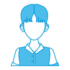 Young man cartoon icon vector illustration graphic design