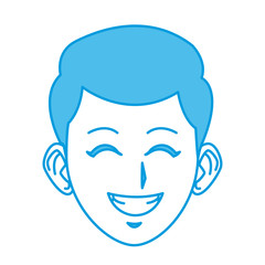 Young man cartoon icon vector illustration graphic design