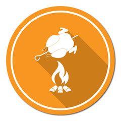 Grilled chicken icon