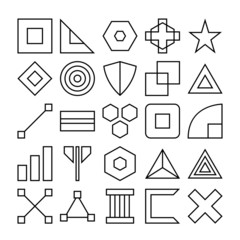 Abstract Outline Icons V1