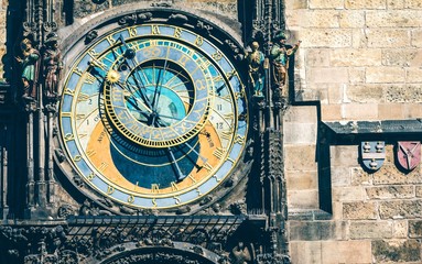 Astronomical Clock in Old Town Square Prague, Czech republic