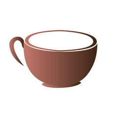 Isolated abstract coffee mug logo, Vector illustration