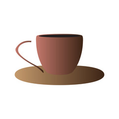 Isolated abstract coffee mug logo, Vector illustration
