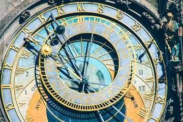 Fototapeta na wymiar Astronomical Clock in Old Town Square Prague, Czech republic