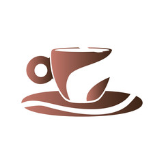 Isolated abstract coffee mug logo, Vector illustration