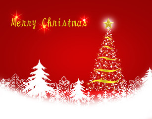 クリスマス　クリスマスツリー　クリスマス背景