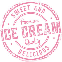 Vintage Ice Cream Shop Sign