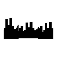 Fototapeta na wymiar silhouette of city buildings icon