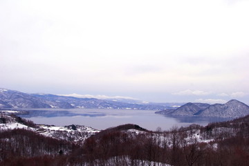 冬の洞爺湖