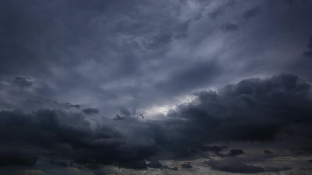Timelapse of Clouds and Stormy Night. 1920x1080. Time lapse hurricane storm