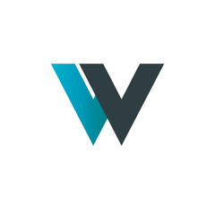 Initial Letter VV Linked Design Logo