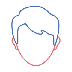 Fototapeta premium man head vector illustration