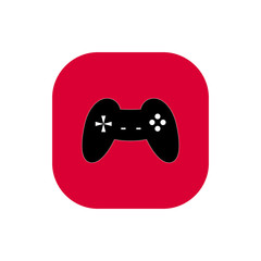 Joystick gamer Square icon illustration