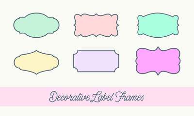 Decorative Label Frames