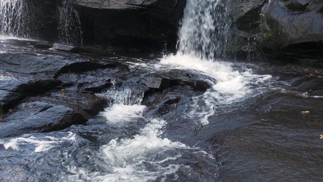 Natural pools filmed in slow-motion