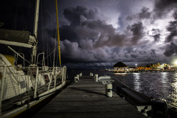 Protected sailing boat