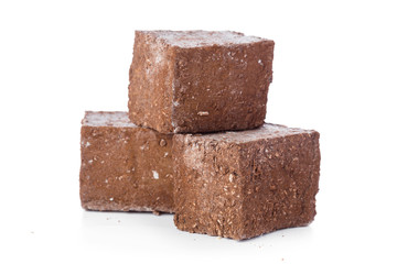 Tasty Turkish delight isolated on white