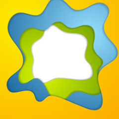 Colorful abstract wavy corporate background