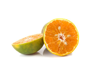 Orange fruit isolate. Orange .