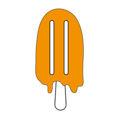 Ice cream bar icon vector illustration graphic design