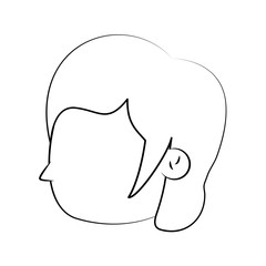 Little girl cartoon icon vector illustration graphic design