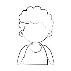 Little boy cartoon icon vector illustration graphic design