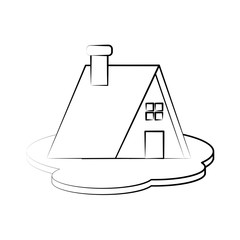 House real estate icon vector illustration graphic design
