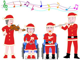 高齢者のクリスマスコンサート