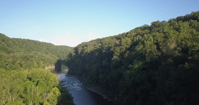 Ascending over a River 
