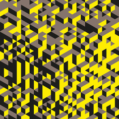 3d blocks structure background. Vector illustration. Background for business presentation.