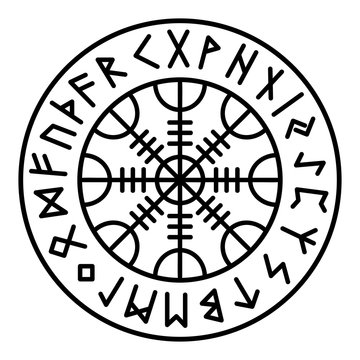 Aegishjalmur Futhark Runes