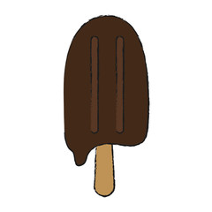Ice cream bar icon vector illustration graphic design