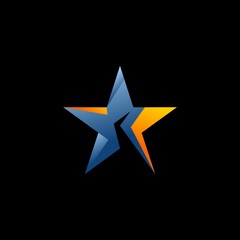 abstract stars vector logo