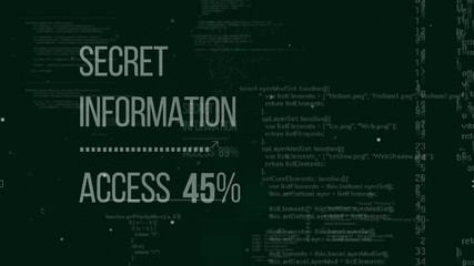Secret hackers code illustration