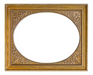 Golden frame for paintings, mirrors or photos