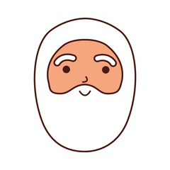 christmas happy santa claus character beard