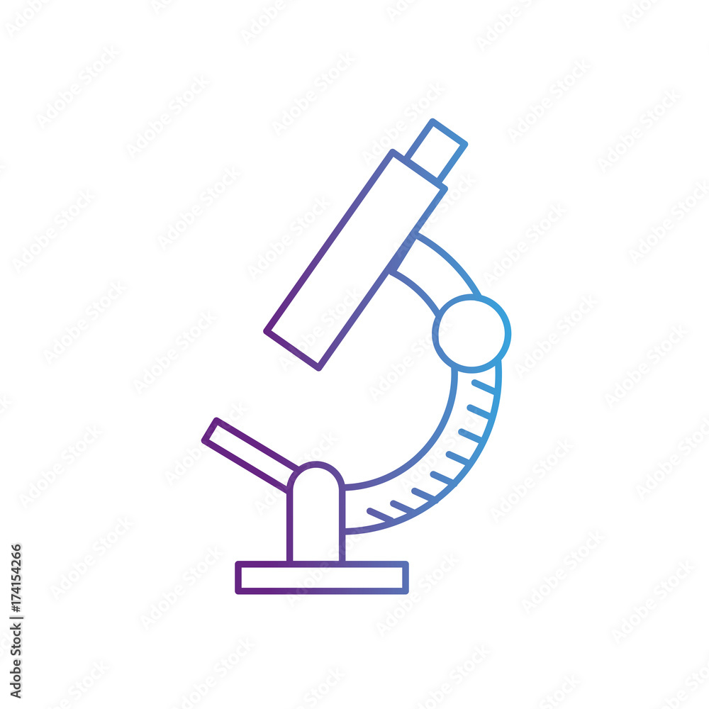Poster line microscope laboratry object to scientific test