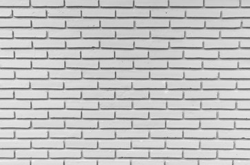 White brick wall texture for background