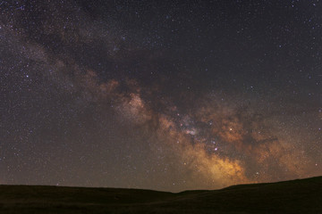 Milky Way over the hil