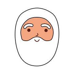 christmas happy santa claus character beard