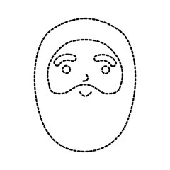 christmas happy santa claus character beard