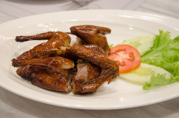 Fried pigeon