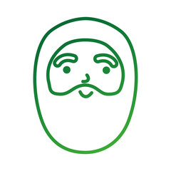 christmas happy santa claus character beard