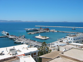 Fototapeta na wymiar Chora town Naxos Island Cyclades Greece