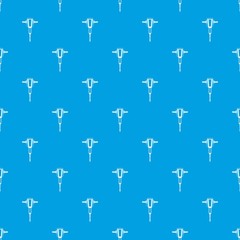 Pneumatic plugger hammer pattern seamless blue